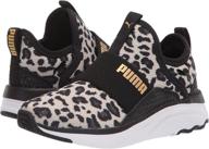 puma softride sophia running white silver high girls' shoes and athletic logo