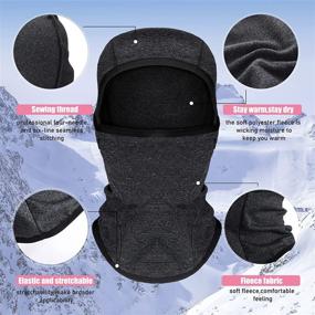 img 2 attached to 🧣 Stay Cozy and Protected with the Balaclava Windproof Covering Weather Children Boys' Accessories!