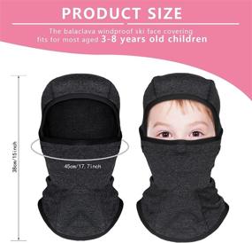 img 3 attached to 🧣 Stay Cozy and Protected with the Balaclava Windproof Covering Weather Children Boys' Accessories!