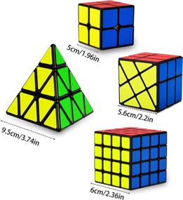 img 1 attached to 🎮 Coolzon Bundle Pyraminx: Master the Art of Pyramid Turning