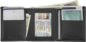 img 1 attached to Timberland Leather Trifold Wallet Window Men's Accessories for Wallets, Card Cases & Money Organizers