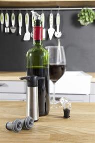 img 3 attached to 🍷 The Original Vacu Vin Wine Saver: 2 Vacuum Stoppers & 2 Wine Servers – Stainless Steel Combo Pack