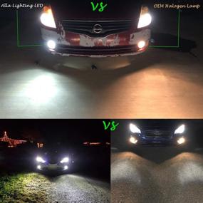 img 3 attached to Все о светотехнике Alla Lighting 3800lm Xtreme Super Bright H8 H11 LED Fog Lights/Daytime Running Lights (DRL) Bulbs – 6500K Xenon White ETI 56-SMD Lamp Replacement for Enhanced Visibility