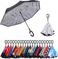 inverted umbrella waterproof windproof newspaper logo