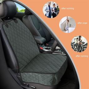 img 1 attached to 🐾 Waterproof & Nonslip Dog Car Seat Cover - Durable Front Seat Cover for Dogs, Thick 600d Duty Pets Car Seat Cover for Cars