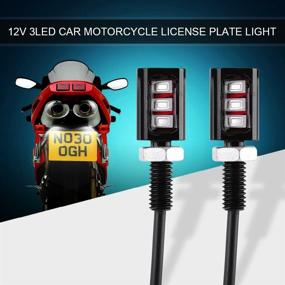 img 3 attached to Motorcycle License Universal Waterproof Lights Lights & Lighting Accessories