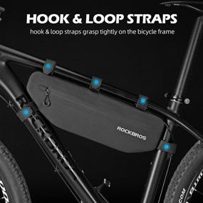 img 1 attached to Waterproof Bike Triangle Bag by ROCKBROS - Under Top Tube Bicycle Frame Bag for Convenient Cycling Accessories Storage