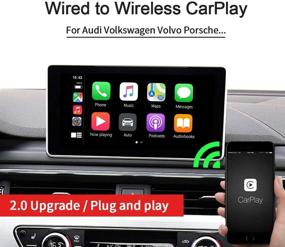 img 3 attached to 🚗 Carlinkit 3.0 Wireless CarPlay Adapter for Audi/Porsche/Volvo/Volkswagen - Easy Wired to Wireless Conversion, Apple CarPlay Compatible, Wireless 5.0~5.8Ghz, CPC200-U2W-Plus