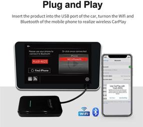 img 2 attached to 🚗 Carlinkit 3.0 Wireless CarPlay Adapter for Audi/Porsche/Volvo/Volkswagen - Easy Wired to Wireless Conversion, Apple CarPlay Compatible, Wireless 5.0~5.8Ghz, CPC200-U2W-Plus