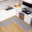 kitchen rugs mats 2pcs waterproof logo