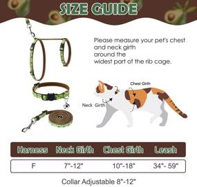 img 3 attached to PAWCHIE Escape-Proof Adjustable H-Shaped Cat Harness and Leash Set - Outdoor Walking Vest and Collar Accessory, Soft and Comfortable Strap for Cats