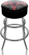 💀 skull padded swivel bar stool for hunting logo