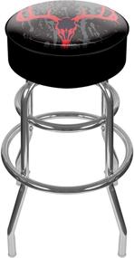 img 2 attached to 💀 Skull Padded Swivel Bar Stool for Hunting