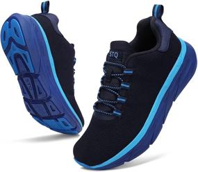 img 4 attached to STQ Walking Breathable Sneakers Comfortable Women's Shoes for Athletic