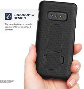 img 1 attached to 📱 Encased Galaxy S10e Belt Clip Case (2019 DuraClip): Secure and Sleek Grip Cover for Samsung Galaxy S10 E (Black)