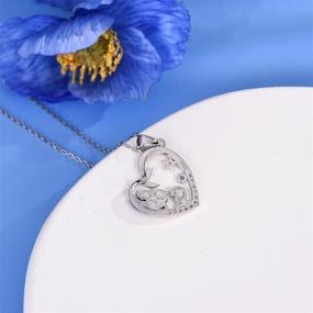 img 2 attached to Sianilvera Mermaid Necklace: Heart Pendant I Love You Forever Jewelry Gift for Daughter, Wife, Girlfriend, Best Friend – Perfect for Christmas, Birthdays, and Parties