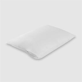 img 1 attached to 🛏️ BARGOOSE Home Textiles Standard: AllergyCare Cotton Zippered Pillow Cover – Dust Mite Proof Protector