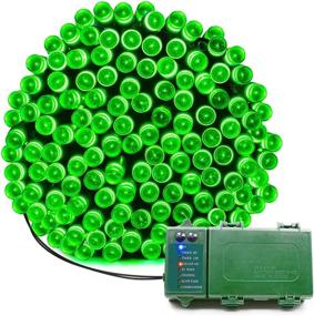 img 4 attached to Battery Operated String Lights 72 Ft 200 LED Christmas Decorative Fairy Lights For Garden Patio Lawn Curtain Xmas Tree Party Holiday Wedding (Green)