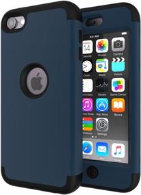 img 4 attached to 📱 SLMY(TM) iPod Touch 7 Case – Heavy Duty Shockproof Full-Body Protective Cover for Apple iPod Touch 7th/6th/5th Gen in Teal/Black