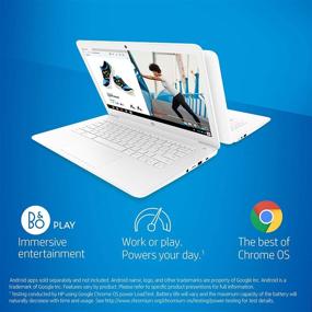 img 3 attached to 🖥️ HP Chromebook 14-Inch Laptop, Full HD Screen, AMD A4-9120 Processor, 4GB RAM, 32GB eMMC Storage, Chrome OS (14-db0050nr, Snow White)