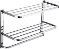 🛁 maximize bathroom storage with a 3-tier stainless steel wall mount shelf and towel bar set – 29-1/4 inch logo