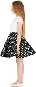 img 2 attached to BlackButterfly Kids Vintage 50's Full Circle Girls Swing Skirt: Timeless Charm for Your Little Ones