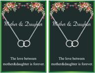 girls' birthday jewelry - interlocking circle daughter necklace logo