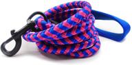 🐾 6ft strong dog leash rope with highly reflective threads and soft padded handle - ideal for small, medium, and large dogs logo