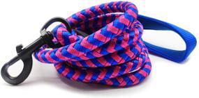 img 4 attached to 🐾 6FT Strong Dog Leash Rope with Highly Reflective Threads and Soft Padded Handle - Ideal for Small, Medium, and Large Dogs