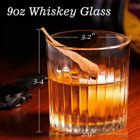 img 3 attached to 🥃 Stripe 6-Piece Whiskey Glass Set