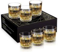 🥃 stripe 6-piece whiskey glass set logo