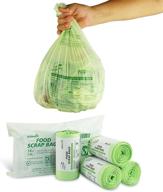 🌱 ecomelo compostable trash bags, 2.6 gallon/9.84 liter, 120 count - premium certifications, extra thick & eco-friendly logo