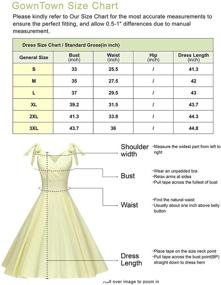 img 1 attached to 👗 GownTown Women's V Neck Bowknot Cocktail Dresses – Elegant & Stylish Women's Clothing