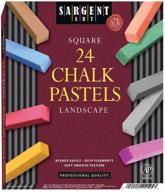 sargent art 22-4125 24-count landscape square half pastels | enhance your art with vibrant landscape colors! logo