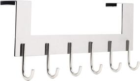 img 4 attached to 🧰 Maximize Storage Space with SKOLOO Over The Door Hook - 6 Hooks Industrial Hardware