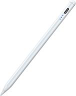 💻 upgraded white stylus pen for ipad pro & air - palm rejection ipad pencil with tilt sensitivity & magnetic feature logo