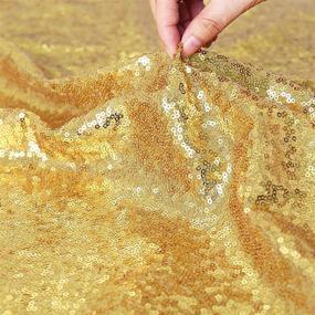 img 1 attached to ✨ Shimmering Elegance: Zdada Gold Sequin Tablecloth Adds Glamour to Any Table Setting