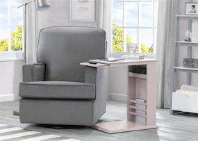 img 2 attached to 🌸 Delta Children Nolan End Table/Side Table for Nursery - Stylish Lotus Pink Addition for Baby's Room