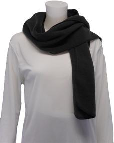 img 1 attached to KENYON Polartec Fleece Scarf Black Men's Accessories for Scarves