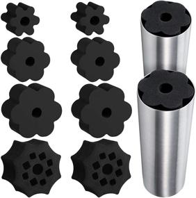 img 4 attached to 👑 Cup Turner Foam Inserts: 8-Piece Set for Tumblers, Bottles, and Cups - Black, 2.44/2.83/3.18/3.8 Inch Diameter Accessories