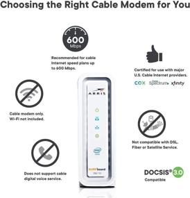 img 2 attached to ARRIS SURFboard SB6190 DOCSIS 3.0 Cable Modem: Cox, Spectrum, Xfinity & more - White