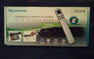 📸 pandigital panscn09pu handheld wand scanner: efficient scanning with feeder doc station & 2gb microsd card (dark purple) logo