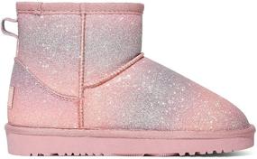 img 2 attached to Cozy and Stylish Winter Shoes: DREAM PAIRS Toddler Boys Girls Faux Fur Lined Ankle Snow Boots for Kids