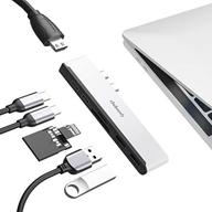 7-in-2 usb c hub for macbook: thunderbolt 3 port, 4k hdmi, usb 3.0, sd/tf card reader | compatible with 2020/2019/2018 macbook air, 2020/2019-2016 macbook pro logo