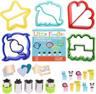 🥪 fun and practical: sandwich cutters for kids set with 20 pieces - 5 kid-friendly sandwich cutter shapes, 5 vegetable cutter shapes, and 10 bento deco accessories logo