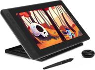 🖥️ huion kamvas pro 13 graphics drawing tablet: full-laminated drawing monitor, battery-free stylus, tilt, 4 hot keys, touch bar - 13.3inch pen display with stand for windows/mac/linux logo
