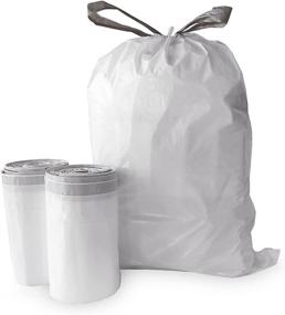 img 4 attached to 🗑️ Rev•A•Shelf Compatible Trash Bags: Clean & Tight Fitting, 35-Quart, 100ct, Heavy-Duty Drawstring, White (Rev-35-100)