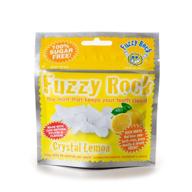 🍋 восстановите свое полость рта с помощью пушистого лимонного кристалла fuzzy rock: 20 упаковок. веганские, свежее дыхание и здоровые десны. логотип