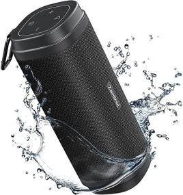 img 4 attached to Zamkol ZK306 Portable Bluetooth Speaker - IPX6 Waterproof Wireless Speaker with 30W Powerful Stereo Sound, Bluetooth 5.0, 5200mAh Battery, Enhanced Bass, TWS Pairing - Ideal for Outdoors, Home, and Gifting