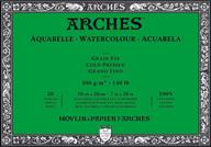🎨 бумажный блок для акварели arches, холодное прессование, 7x10, 140 фунтов логотип